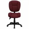 Buy ❤️ UrbanPro Mid Back Ergonomic Office Swivel Chair In Burgundy 😀 -Deals Writing Desks Store 2516709 L