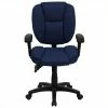 Brand new 🔔 UrbanPro Mid Back Ergonomic Task Office Chair With Arms In Navy Blue 😍 -Deals Writing Desks Store 2516711 L