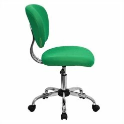 Cheap 🎁 UrbanPro Mid-Back Mesh Office Swivel Chair In Bright Green 🛒 -Deals Writing Desks Store 2516738 1 L