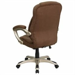Cheapest ❤️ UrbanPro High Back Upholstered Office Chair In Brown 🛒 -Deals Writing Desks Store 2516746 3 L