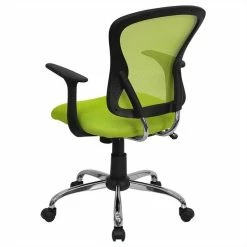 Coupon 😉 UrbanPro Mid Back Mesh Office Chair In Green 🤩 -Deals Writing Desks Store 2516751 3 L