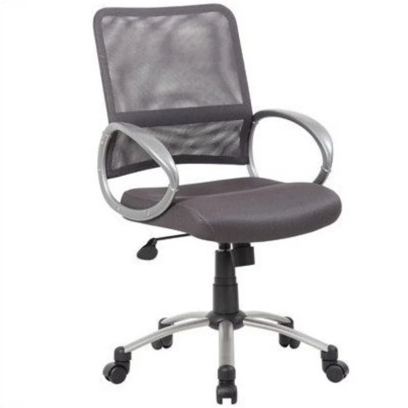 Wholesale ⭐ UrbanPro Contemporary Fabric Mesh Back With Pewter Task Office Chair In Grey ⌛ 3 Wholesale ⭐ UrbanPro Contemporary Fabric Mesh Back With Pewter Task Office Chair In Grey ⌛