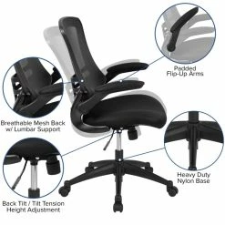 Cheapest 😀 UrbanPro Mid-Back Mesh Office Chair In Black 🎉 21 Cheapest 😀 UrbanPro Mid-Back Mesh Office Chair In Black 🎉 -Deals Writing Desks Store 2516798 15 L