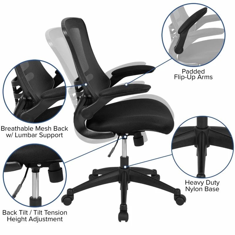 Cheapest 😀 UrbanPro Mid-Back Mesh Office Chair In Black 🎉 9 Cheapest 😀 UrbanPro Mid-Back Mesh Office Chair In Black 🎉 - Image 7