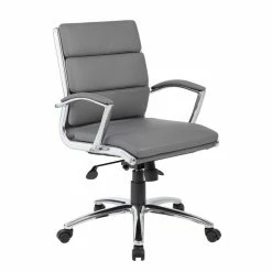 New 🔥 UrbanPro CaressoftPlus Executive Mid-Back Chair In Gray 🥰