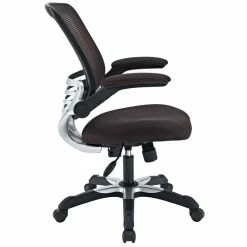 Cheapest 🤩 UrbanPro Modern Fabric Mesh Office Chair In Brown 🤩 -Deals Writing Desks Store 2516842 1 L