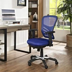 Best deal 💯 UrbanPro Modern Fabric Mesh Office Chair In Blue 💯 -Deals Writing Desks Store 2516846 3 L