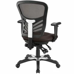 Cheapest 🎁 UrbanPro Modern Fabric Mesh Office Chair In Brown 😍 -Deals Writing Desks Store 2516847 2 L
