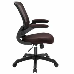 Budget ⌛ UrbanPro Modern Fabric Mesh Office Chair In Brown 😉 -Deals Writing Desks Store 2516851 1 L