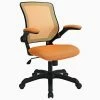 Hot Sale 🎉 UrbanPro Modern Fabric Mesh Office Chair In Orange ⭐ -Deals Writing Desks Store 2516852 L