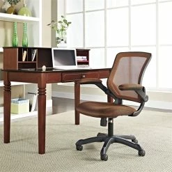 Coupon 🔥 UrbanPro Modern Fabric Mesh Office Chair In Tan 🎁 -Deals Writing Desks Store 2516854 3 L