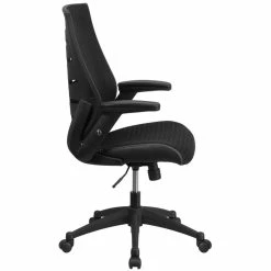 Discount ⭐ UrbanPro Transitional High Back Swivel Office Chair In Black 🔔 -Deals Writing Desks Store 2516857 1 L