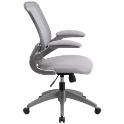 Outlet 😉 UrbanPro Contemporary Mesh Swivel Office Chair In Gray 😉 -Deals Writing Desks Store 2516858 2 L