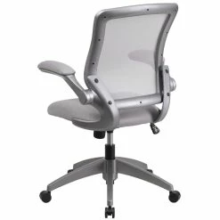 Outlet 😉 UrbanPro Contemporary Mesh Swivel Office Chair In Gray 😉 -Deals Writing Desks Store 2516858 3 L