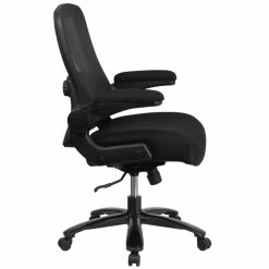 Wholesale 🤩 UrbanPro Modern Big And Tall Fabric Upholstered Office Swivel Chair In Black 👍 -Deals Writing Desks Store 2516859 2 L