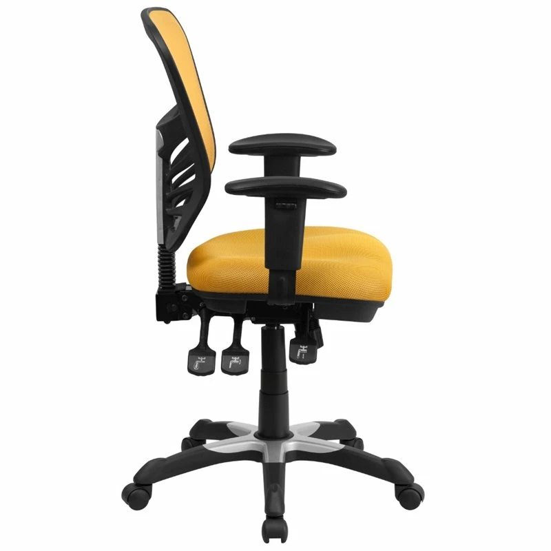 Best Sale ✔️ UrbanPro Contemporary Mid Back Mesh Swivel Office Chair In Yellow ❤️ 4 Best Sale ✔️ UrbanPro Contemporary Mid Back Mesh Swivel Office Chair In Yellow ❤️ - Image 2