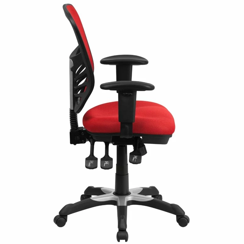 Best Pirce 🎁 UrbanPro Contemporary Mid Back Mesh Swivel Office Chair In Red 😍 4 Best Pirce 🎁 UrbanPro Contemporary Mid Back Mesh Swivel Office Chair In Red 😍 - Image 2