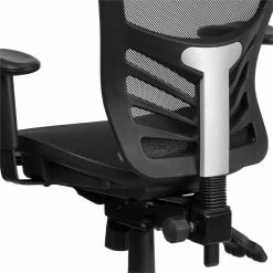Brand new 🎉 UrbanPro Contemporary Mid Back Mesh Swivel Office Chair In Black 😍 -Deals Writing Desks Store 2516887 6 L