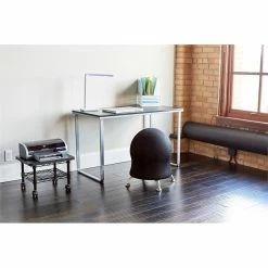 Hot Sale 🔥 UrbanPro Seating Ball Chair In Black 👍 -Deals Writing Desks Store 2516906 5 L