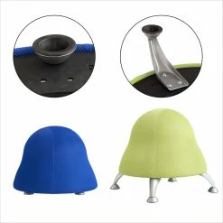 Best Pirce 😍 UrbanPro Low Profile Vinyl Upholstered Ball Chair In Sour Apple ⌛ -Deals Writing Desks Store 2516910 2 L