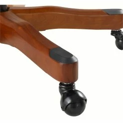 Deals ❤️ UrbanPro Wood Upholstered Office Chair In Dark Blue 👏 -Deals Writing Desks Store 2516919 9 L