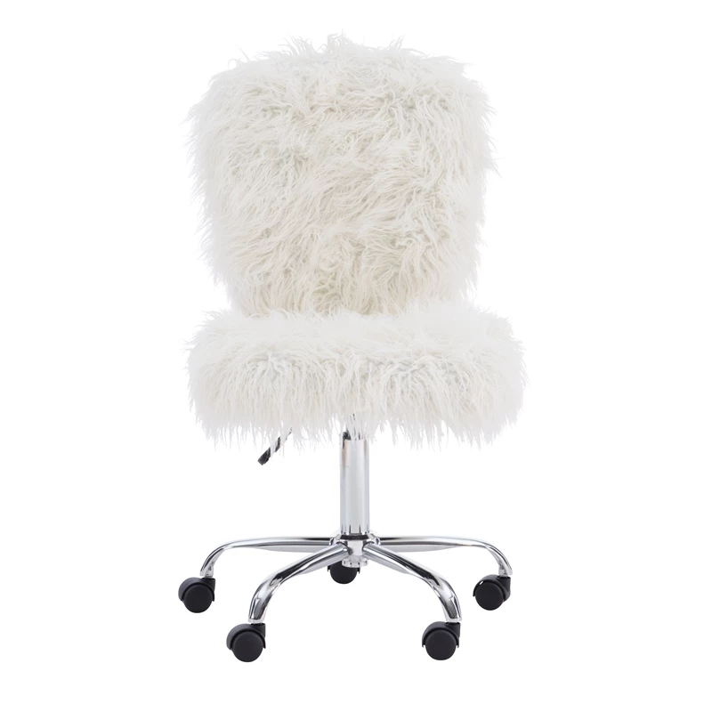 Best reviews of ๐ UrbanPro Faux Fur Upholstered Armless Office Task Chair In Cream White ๐งจ 4 Best reviews of ๐ UrbanPro Faux Fur Upholstered Armless Office Task Chair In Cream White ๐งจ - Image 2