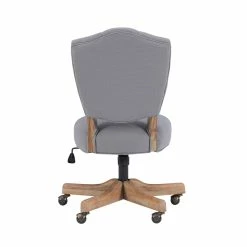 Best Pirce 😉 UrbanPro Wood Upholstered Swivel Office Chair In Gray 🤩 -Deals Writing Desks Store 2516930 16 L