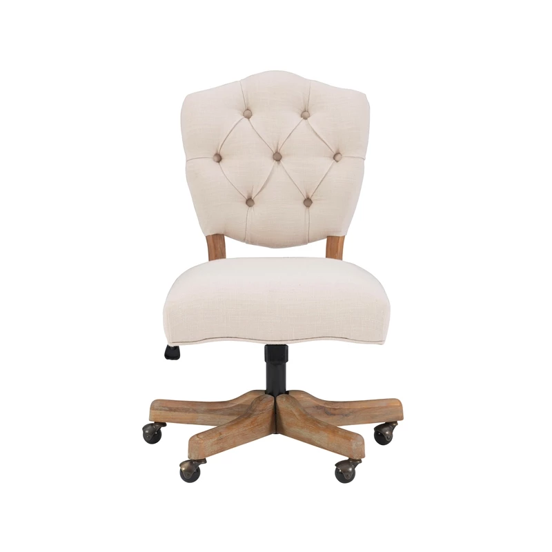 Top 10 🛒 UrbanPro Wood Upholstered Swivel Office Chair In Beige 😍 5 Top 10 🛒 UrbanPro Wood Upholstered Swivel Office Chair In Beige 😍 - Image 3