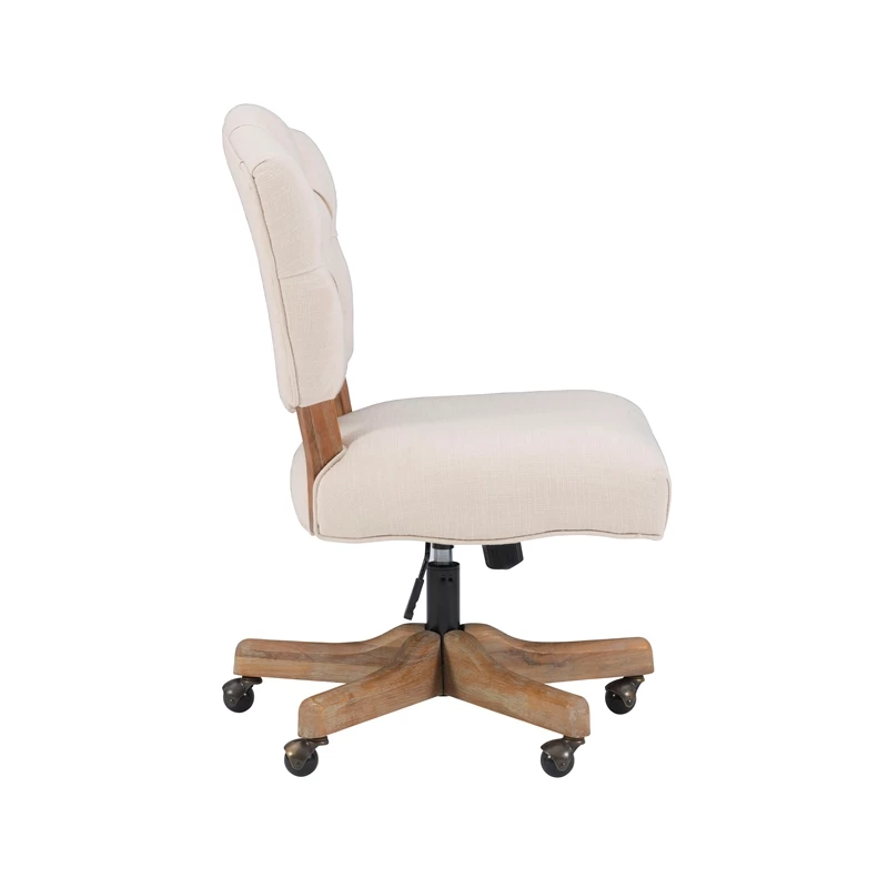 Top 10 🛒 UrbanPro Wood Upholstered Swivel Office Chair In Beige 😍 6 Top 10 🛒 UrbanPro Wood Upholstered Swivel Office Chair In Beige 😍 - Image 4