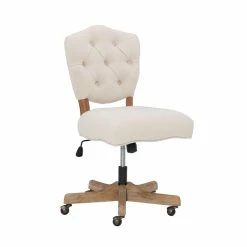 Top 10 🛒 UrbanPro Wood Upholstered Swivel Office Chair In Beige 😍 22 Top 10 🛒 UrbanPro Wood Upholstered Swivel Office Chair In Beige 😍 -Deals Writing Desks Store 2516931 18 L