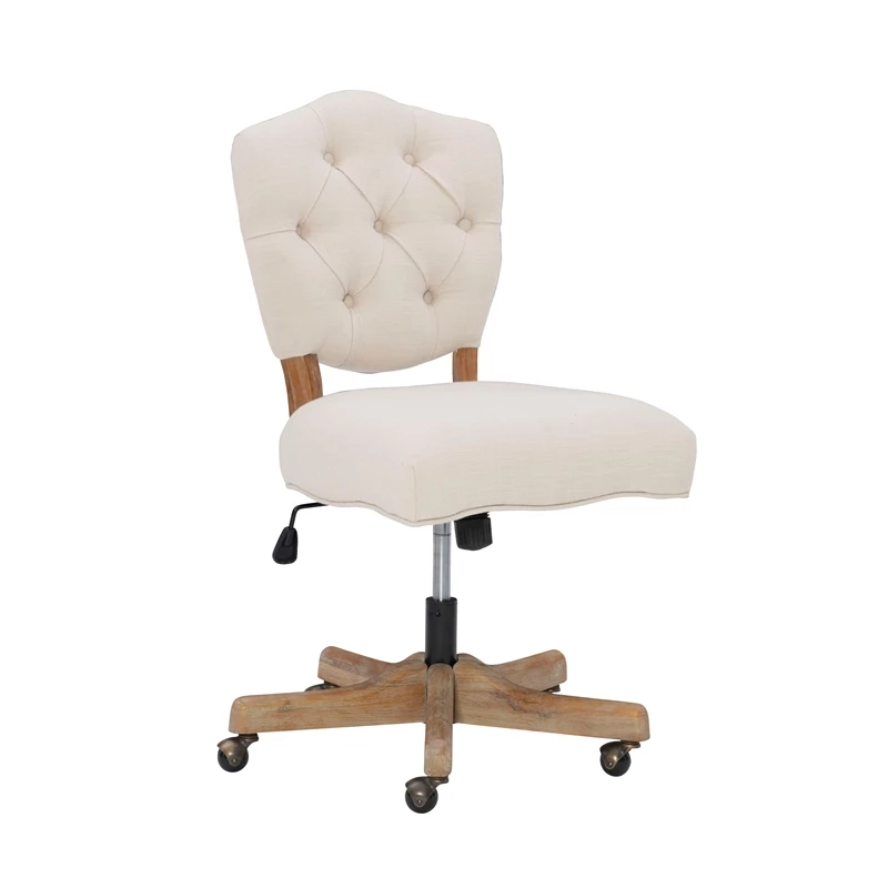 Top 10 🛒 UrbanPro Wood Upholstered Swivel Office Chair In Beige 😍 9 Top 10 🛒 UrbanPro Wood Upholstered Swivel Office Chair In Beige 😍 - Image 7
