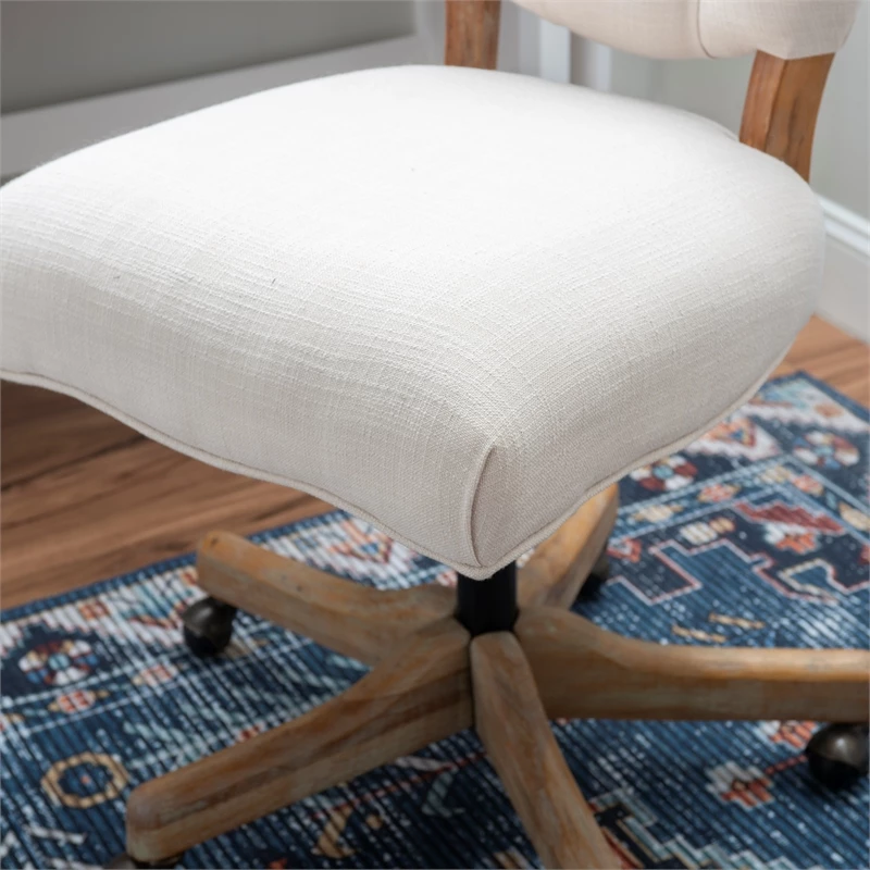 Top 10 🛒 UrbanPro Wood Upholstered Swivel Office Chair In Beige 😍 16 Top 10 🛒 UrbanPro Wood Upholstered Swivel Office Chair In Beige 😍 - Image 14