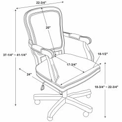 Flash Sale 👏 UrbanPro Farmhouse Wood Upholstered Office Chair Light Gray ⌛ -Deals Writing Desks Store 2516936 3 L