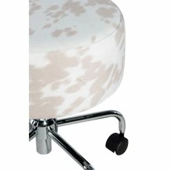 Best Sale 👏 UrbanPro Faux Fur Backless Rolling Stool In Beige ✔️ -Deals Writing Desks Store 2516941 5 L