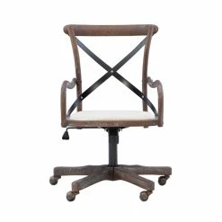 Coupon 😍 UrbanPro Transitional Wood Office Chair In Brown ⭐ -Deals Writing Desks Store 2516942 5 L