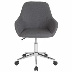 Deals 🥰 UrbanPro Home Mid Back Swivel Office Chair In Gray ❤️ -Deals Writing Desks Store 2516953 1 L