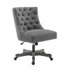 New 🔥 UrbanPro Wood Upholstered Office Chair In Light Gray 👍 -Deals Writing Desks Store 2516959 L