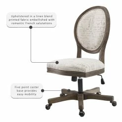 Buy 💯 UrbanPro Wood Upholstered Office Chair In Beige ⭐ 19 Buy 💯 UrbanPro Wood Upholstered Office Chair In Beige ⭐ -Deals Writing Desks Store 2516971 11 L