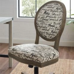 Brand new 😉 UrbanPro Wood Upholstered Office Chair In Beige 🥰 -Deals Writing Desks Store 2516972 2 L