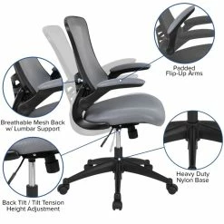 Promo ⌛ UrbanPro Contemporary Mid Back Mesh Office Swivel Chair In Dark Gray 🛒 19 Promo ⌛ UrbanPro Contemporary Mid Back Mesh Office Swivel Chair In Dark Gray 🛒 -Deals Writing Desks Store 2516995 14 L