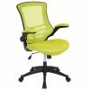 Buy 👍 UrbanPro Contemporary Mid Back Mesh Office Swivel Chair In Green 👏 -Deals Writing Desks Store 2516996 L