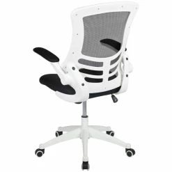 Brand new 🤩 UrbanPro Contemporary Mid Back Mesh Office Swivel Chair In Black And White 🛒 -Deals Writing Desks Store 2516997 2 L