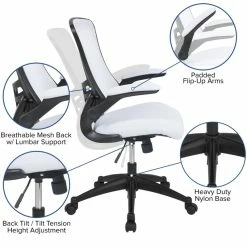 Coupon 🌟 UrbanPro Contemporary Mid Back Mesh Office Swivel Chair In White ⌛ 11 Coupon 🌟 UrbanPro Contemporary Mid Back Mesh Office Swivel Chair In White ⌛ -Deals Writing Desks Store 2516999 4 L