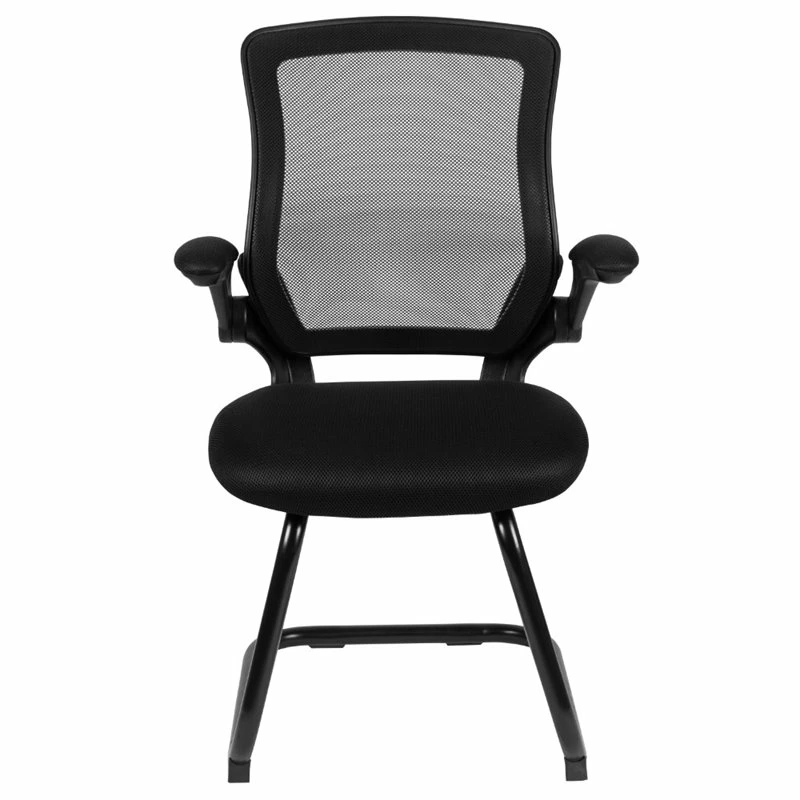 Best Sale ⭐ UrbanPro Modern Mesh Sled Base Office Chair In Black ❤️ 6 Best Sale ⭐ UrbanPro Modern Mesh Sled Base Office Chair In Black ❤️ - Image 4