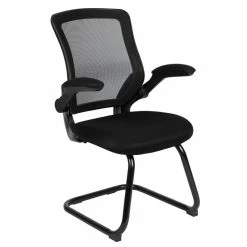 Best Sale ⭐ UrbanPro Modern Mesh Sled Base Office Chair In Black ❤️