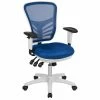 Outlet 👏 UrbanPro Mid Back Executive Mesh Office Swivel Chair In Blue And White 💯 2 Outlet 👏 UrbanPro Mid Back Executive Mesh Office Swivel Chair In Blue And White 💯 -Deals Writing Desks Store 2517006 L