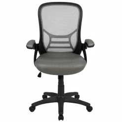 Budget 🛒 UrbanPro Contemporary High-Back Ergonomic Mesh Office Swivel Chair In Light Gray 🎉 -Deals Writing Desks Store 2517009 2 L