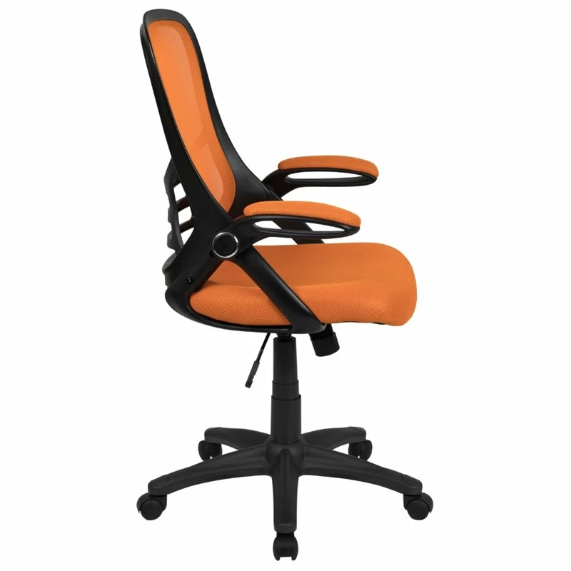Deals 🔥 UrbanPro Contemporary High-Back Ergonomic Mesh Office Swivel Chair In Orange 😀 5 Deals 🔥 UrbanPro Contemporary High-Back Ergonomic Mesh Office Swivel Chair In Orange 😀 - Image 3