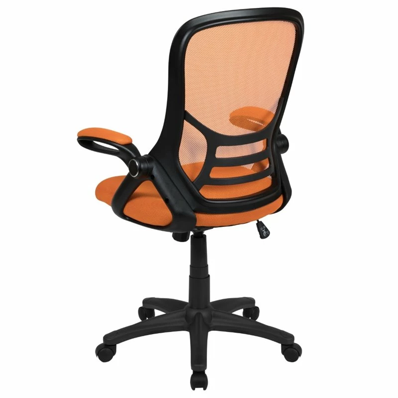 Deals 🔥 UrbanPro Contemporary High-Back Ergonomic Mesh Office Swivel Chair In Orange 😀 6 Deals 🔥 UrbanPro Contemporary High-Back Ergonomic Mesh Office Swivel Chair In Orange 😀 - Image 4