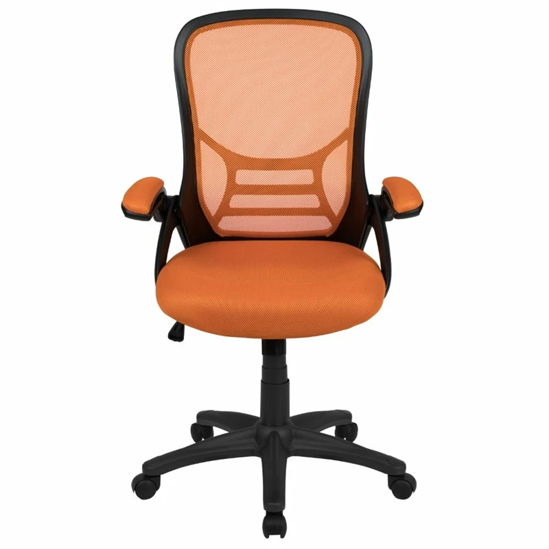 Deals 🔥 UrbanPro Contemporary High-Back Ergonomic Mesh Office Swivel Chair In Orange 😀 7 Deals 🔥 UrbanPro Contemporary High-Back Ergonomic Mesh Office Swivel Chair In Orange 😀 - Image 5